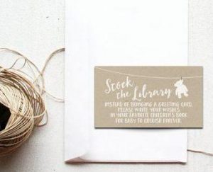 All the cutest, sweetest, cheesiest wordings to ask for books, not cards, for baby showers