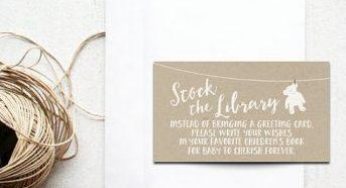 All the cutest, sweetest, cheesiest wordings to ask for books, not cards, for baby showers