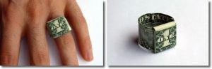 How to Fold a Dollar Bill Ring