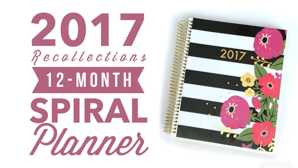 2017 Recollections 12-Month Spiral Planner